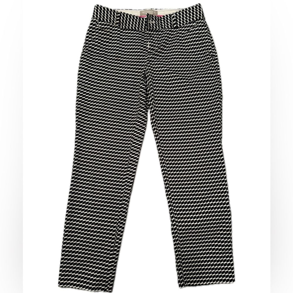Banana Republic black, and white cropped pants
